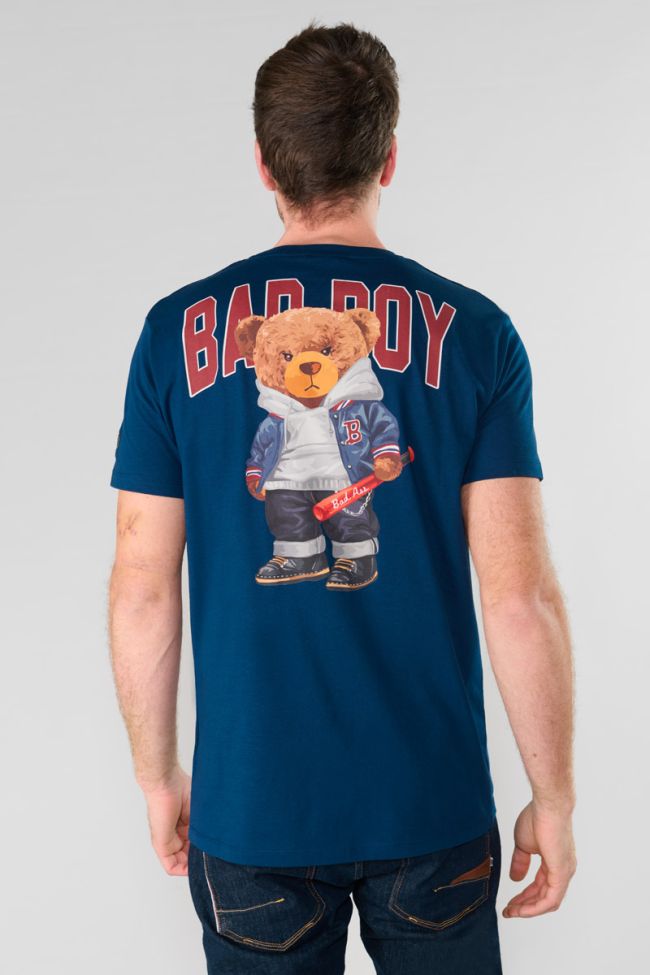 Kenta navy blue printed T-shirt