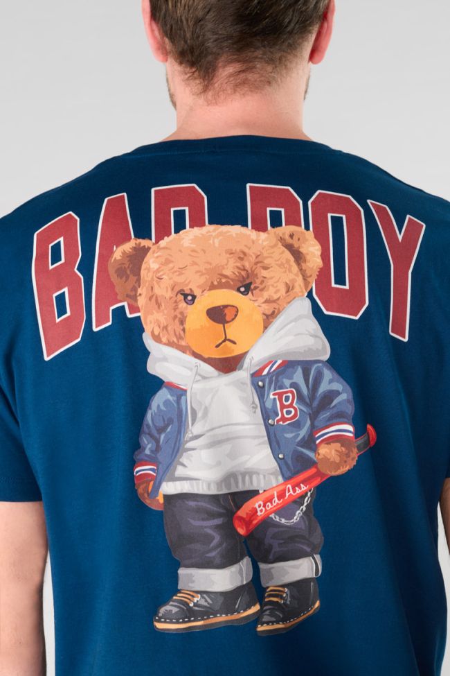 Kenta navy blue printed T-shirt