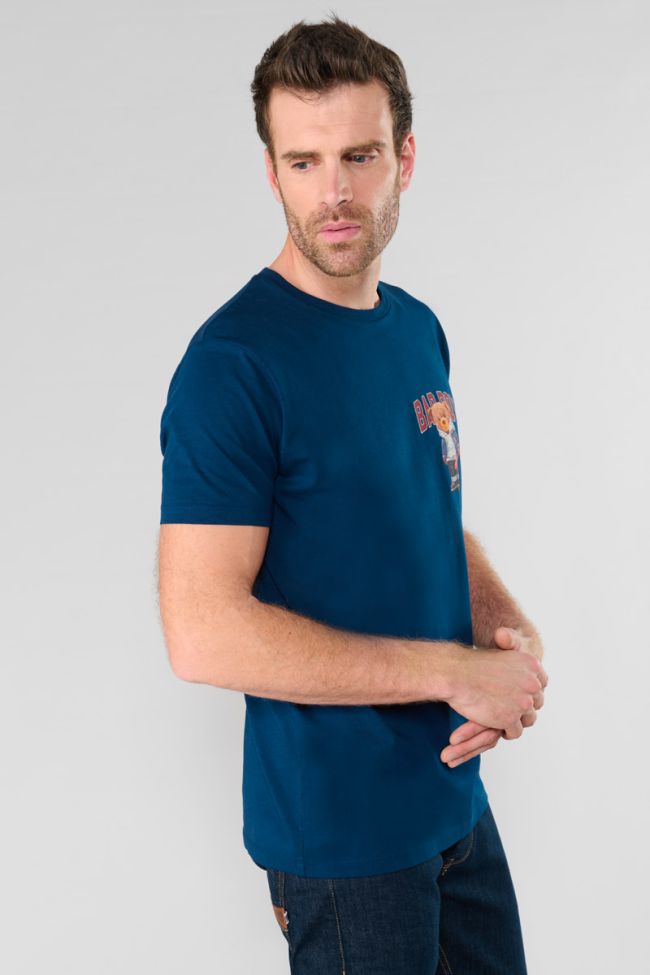 Kenta navy blue printed T-shirt
