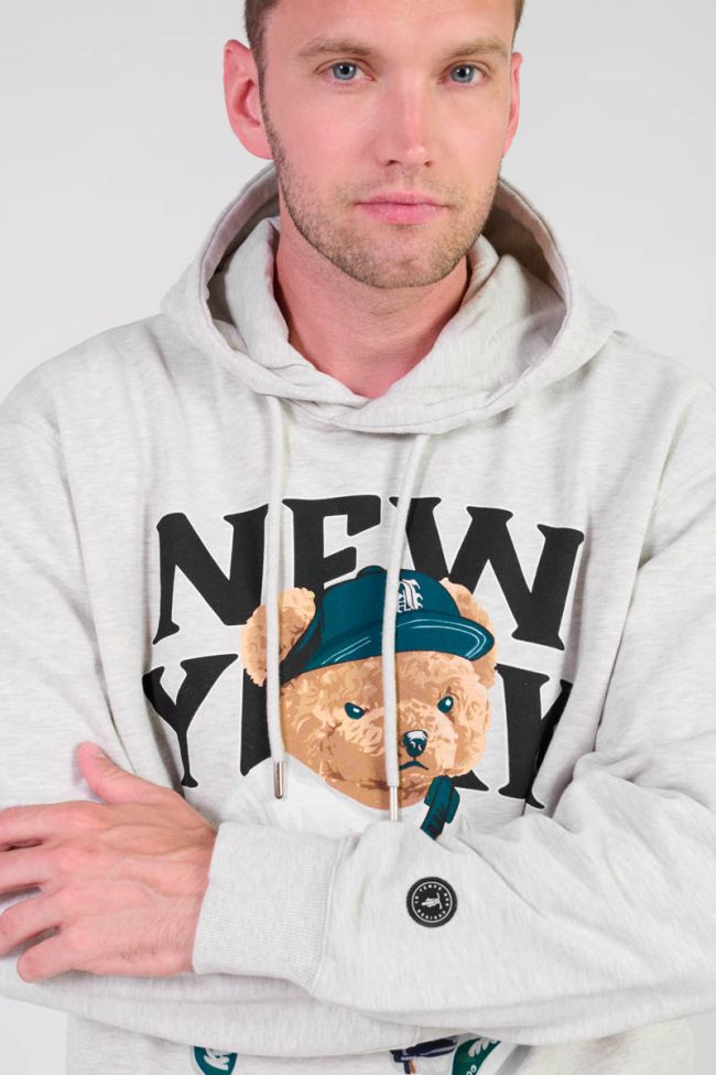 Sweat à capuche Lam gris