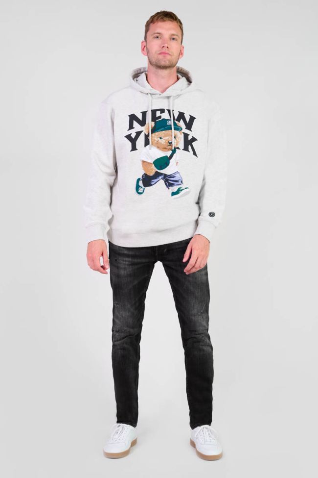 Sweat à capuche Lam gris