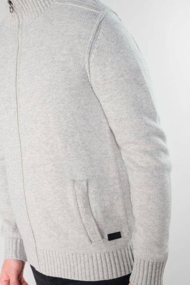 Laya grey zipped cardigan