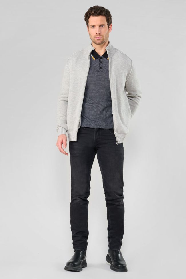 Laya grey zipped cardigan