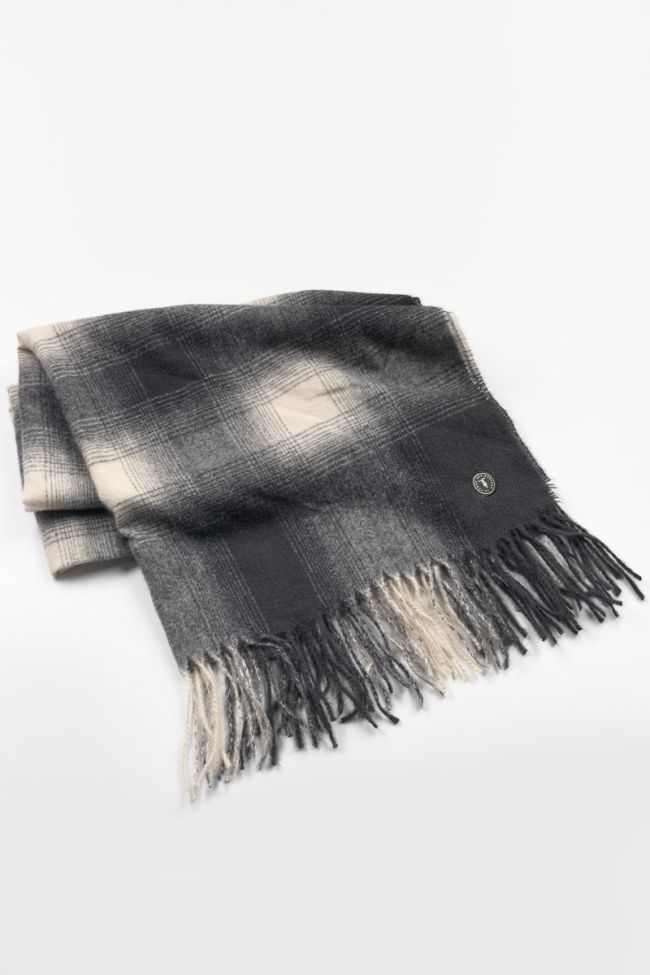 Lupa black plaid scarf