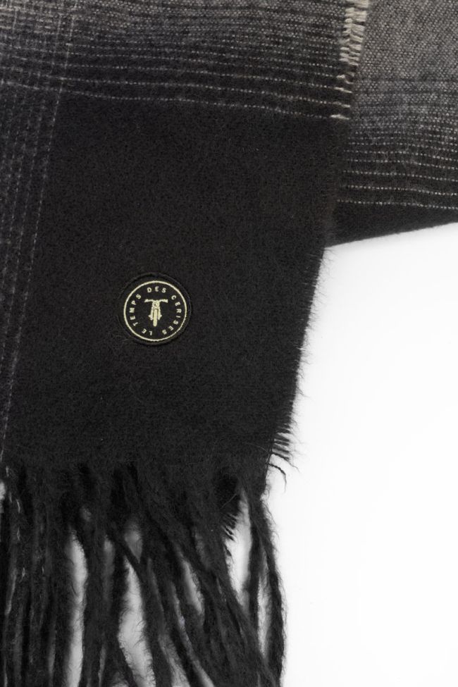 Lupa black plaid scarf