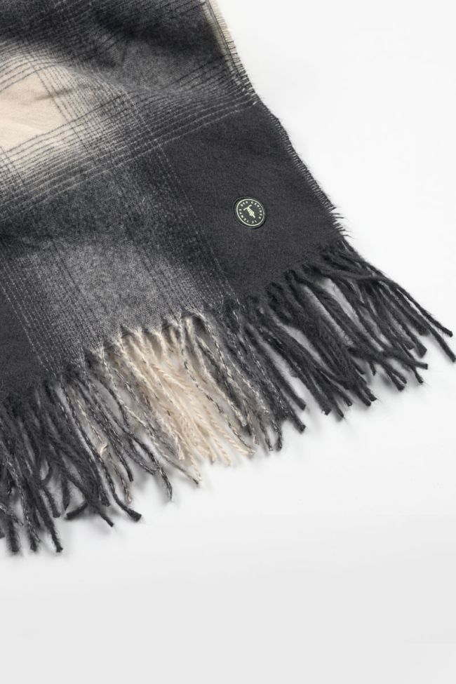 Lupa black plaid scarf