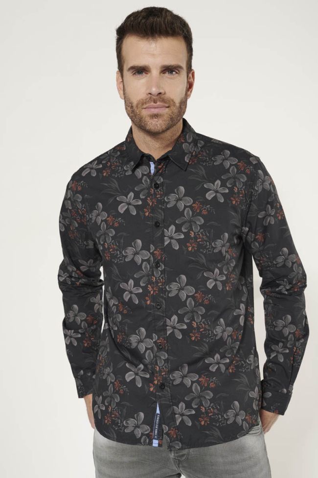 Rikel black floral shirt