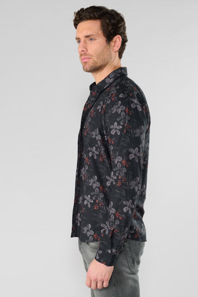 Rikel black floral shirt