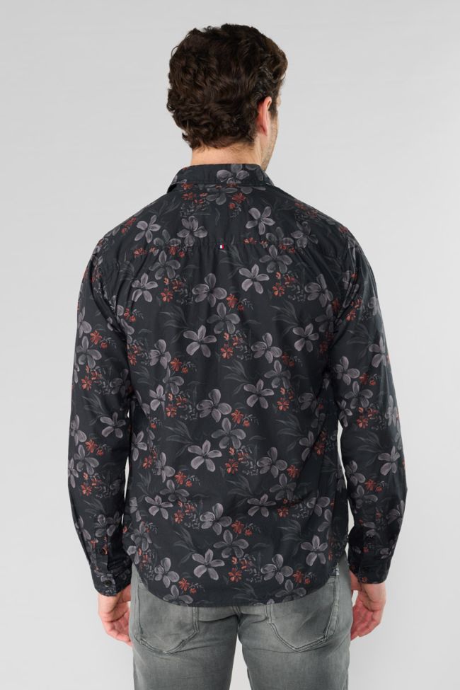 Rikel black floral shirt