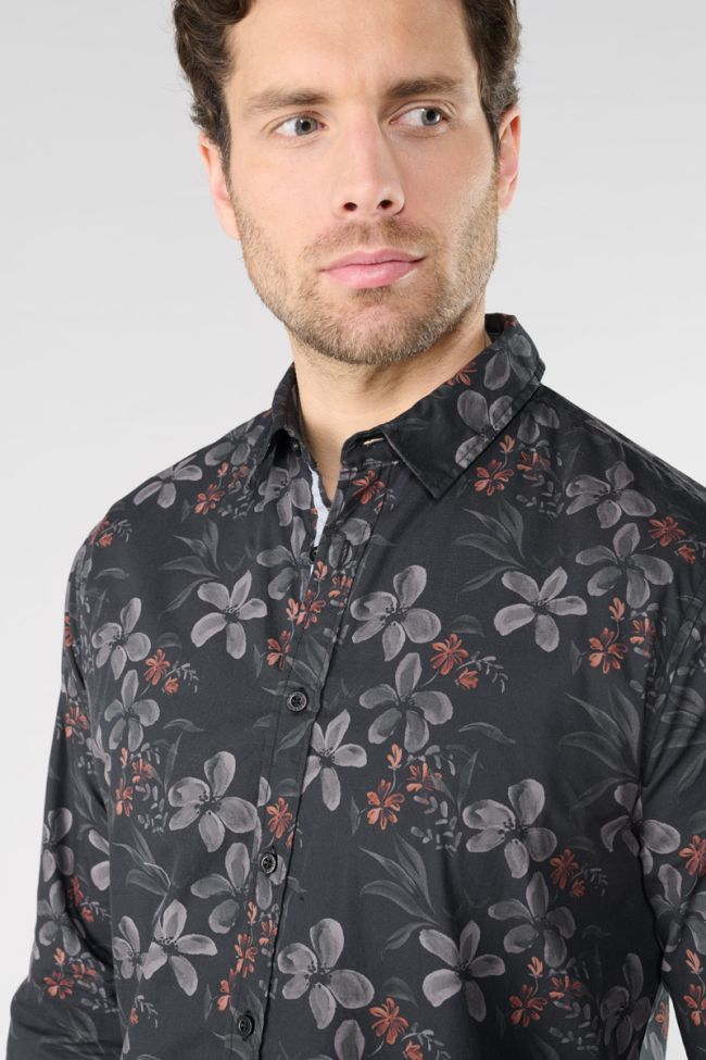 Rikel black floral shirt
