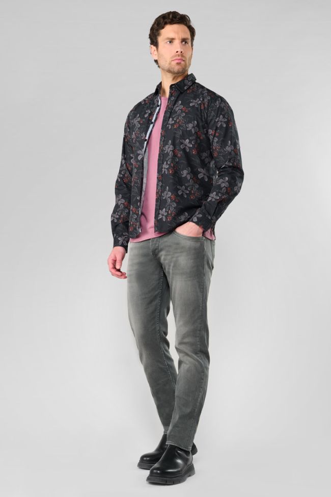 Rikel black floral shirt