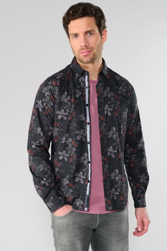 Rikel black floral shirt