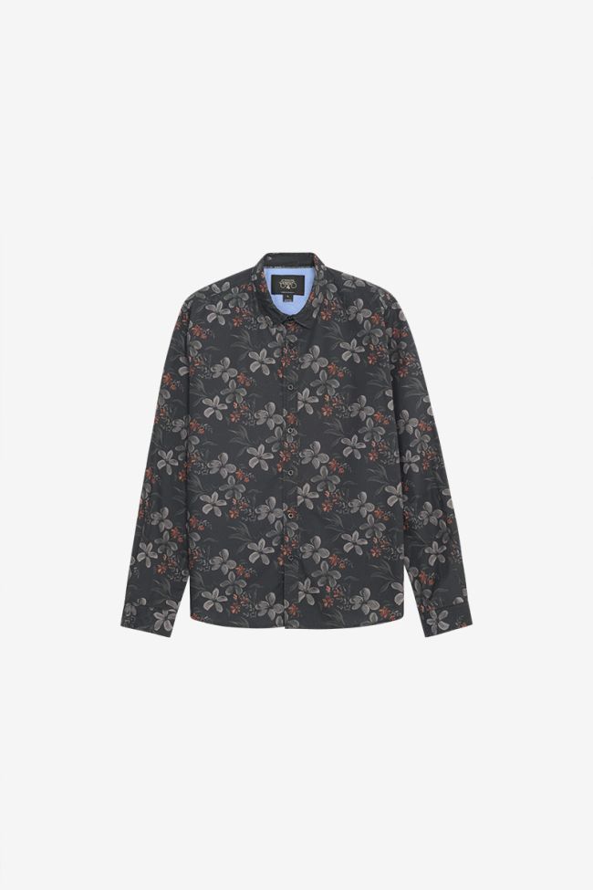 Rikel black floral shirt
