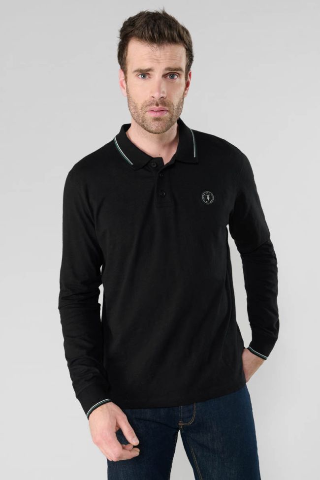 Romes long-sleeve polo shirt black