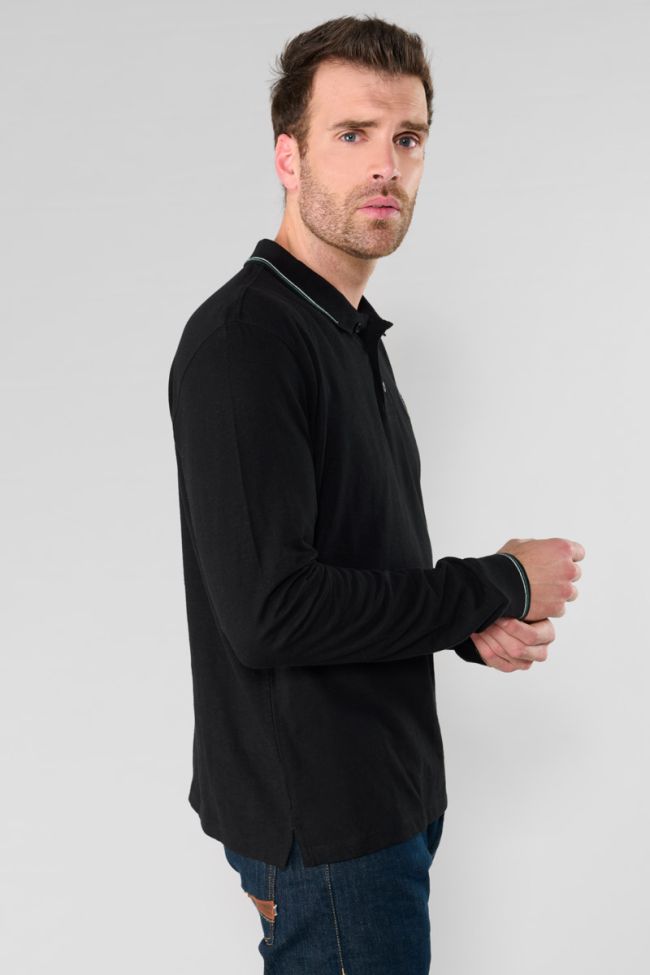 Romes long-sleeve polo shirt black