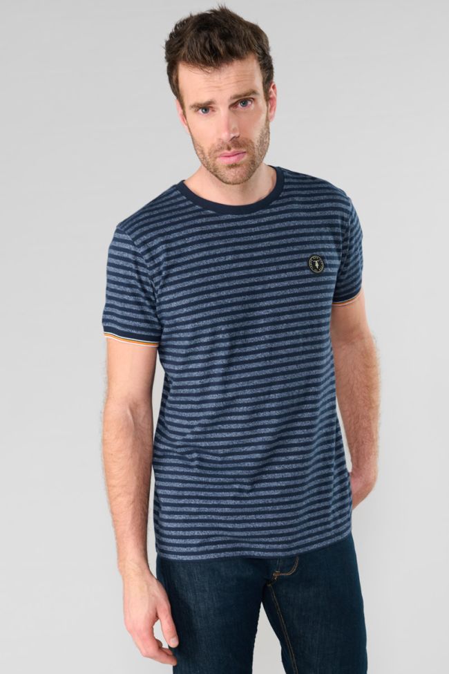 Rusel navy blue striped T-shirt