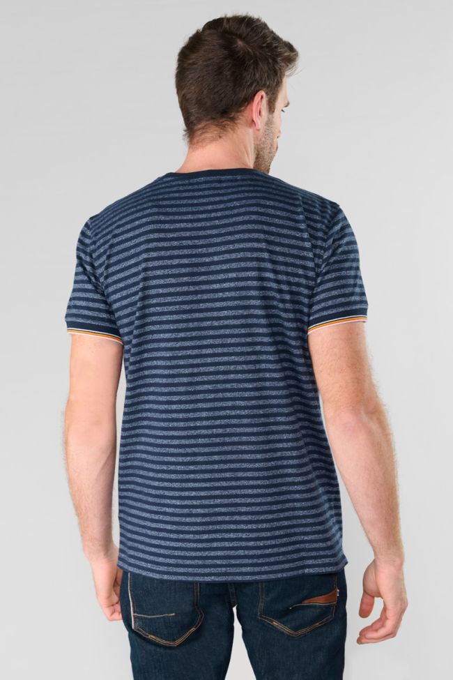 Rusel navy blue striped T-shirt