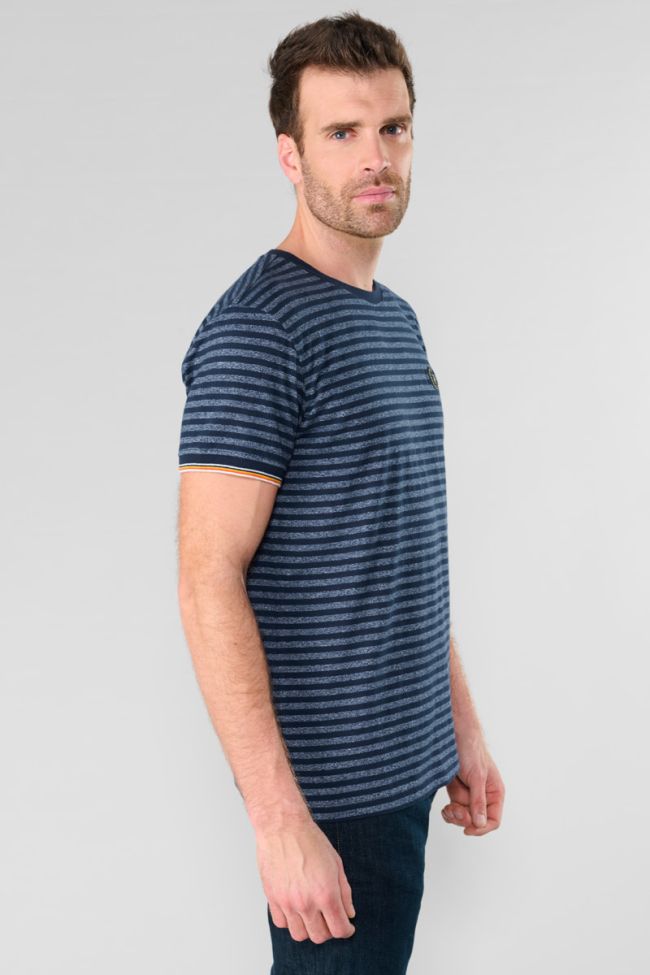 Rusel navy blue striped T-shirt