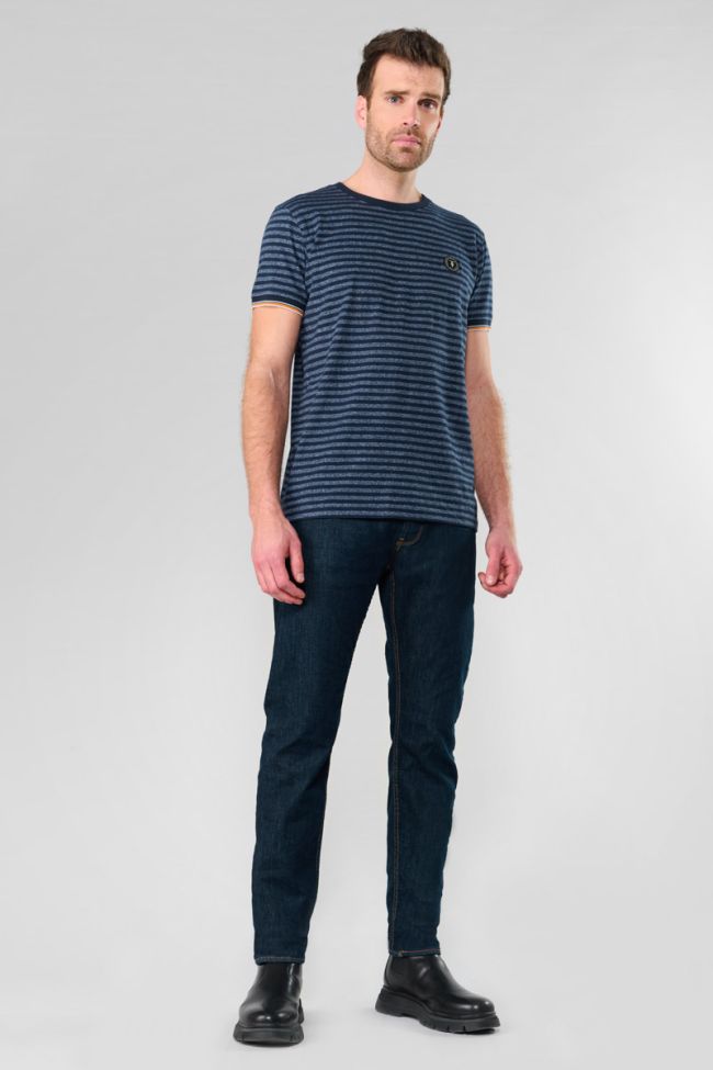 Rusel navy blue striped T-shirt