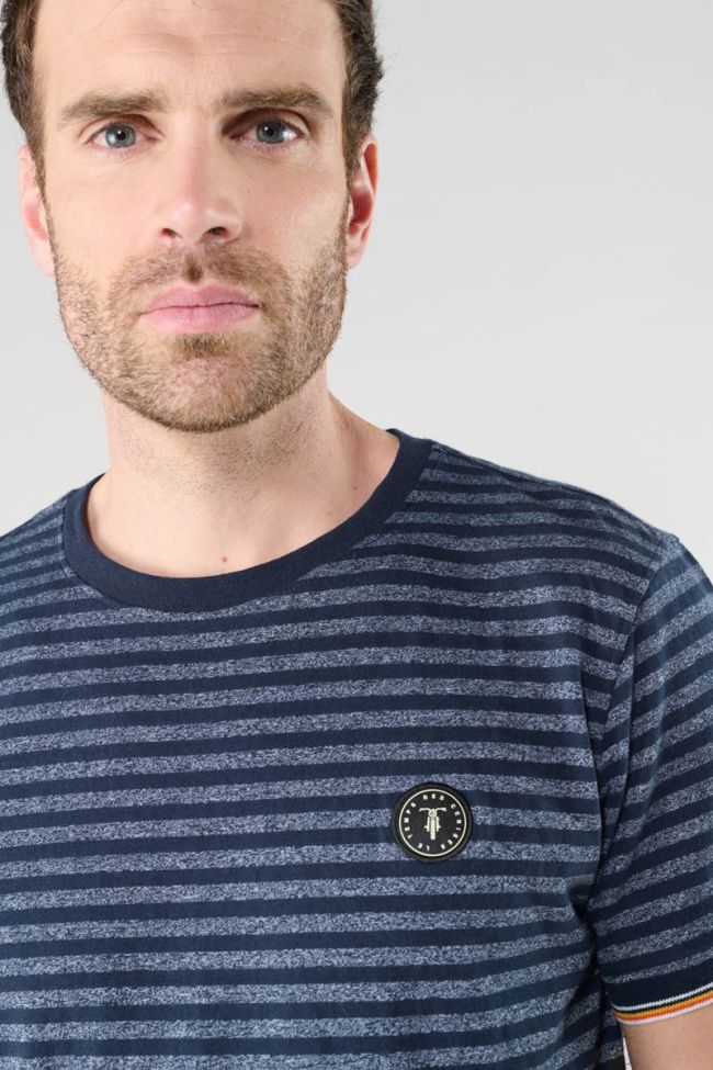 Rusel navy blue striped T-shirt