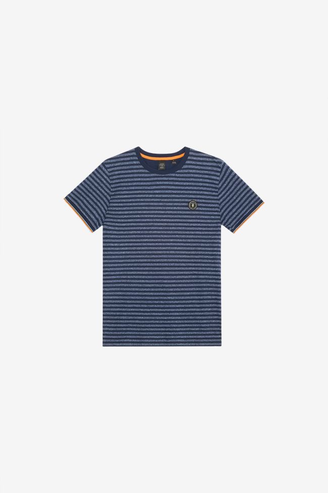 Rusel navy blue striped T-shirt