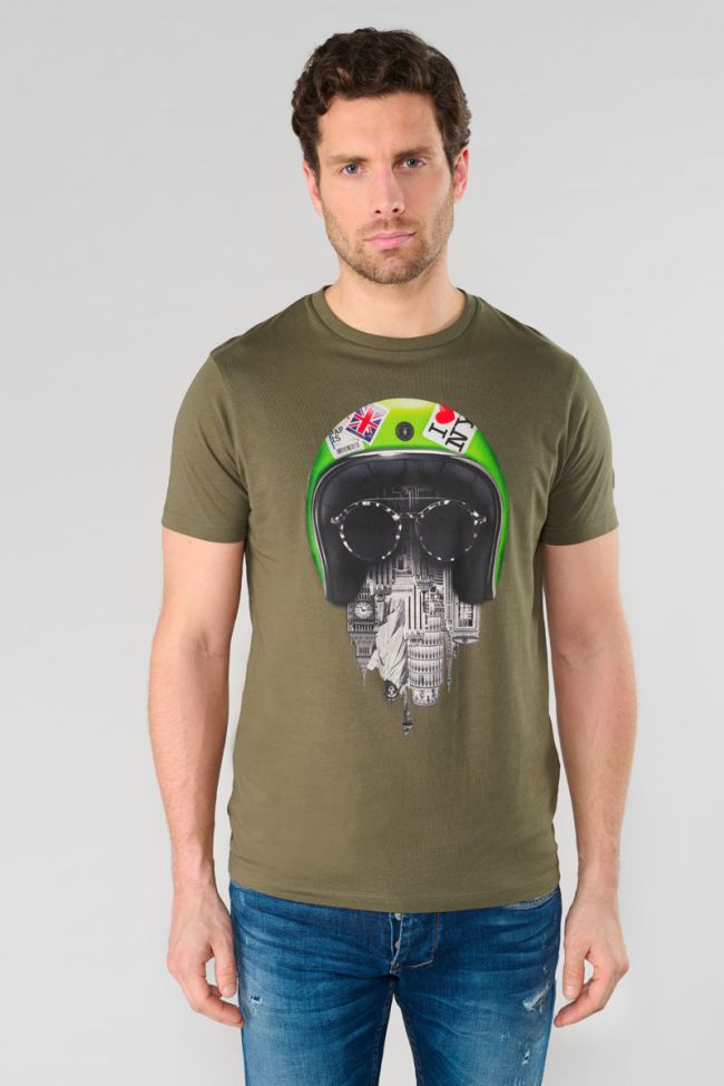 Wenby khaki printed T-shirt
