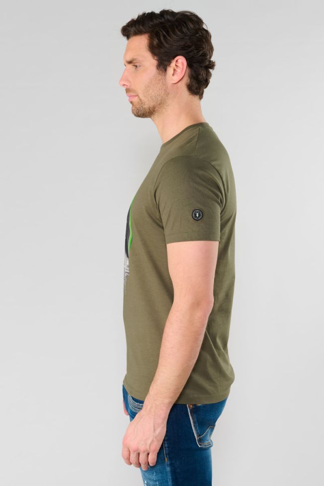 Wenby khaki printed T-shirt