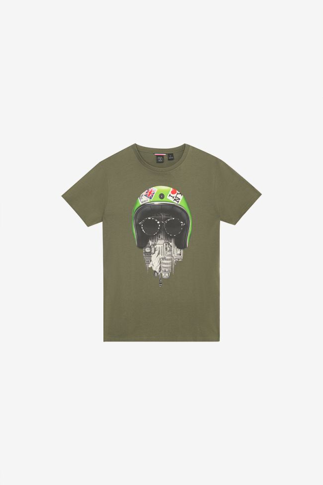 Wenby khaki printed T-shirt