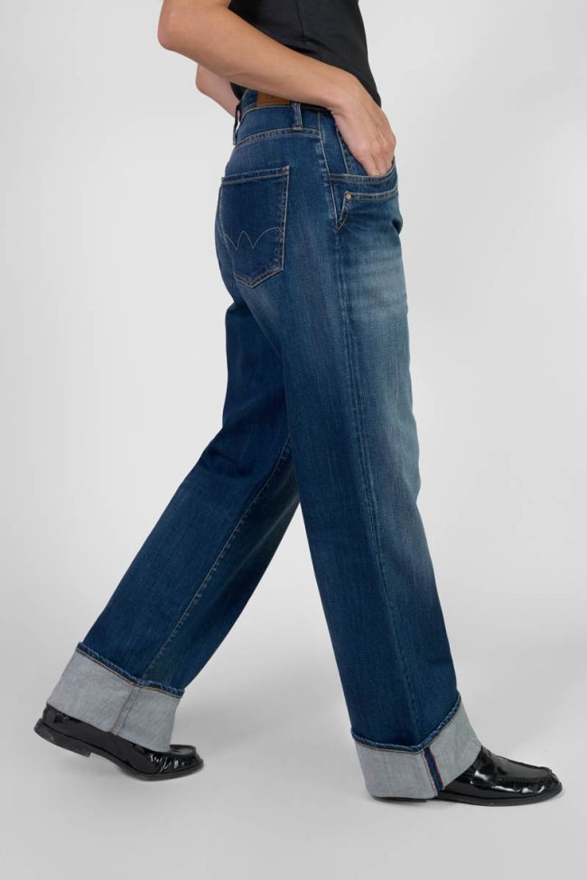 Jeans 400/28 loose Revers high waist blue N°2
