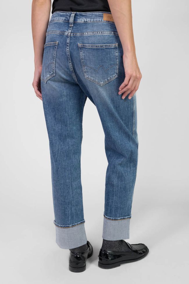 Jeans 400/60 girlfriend Jama taille haute 7/8ème bleu N°4