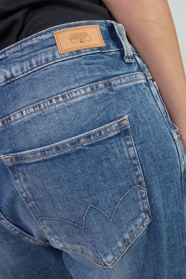 Jeans 400/60 girlfriend Jama taille haute 7/8ème bleu N°4