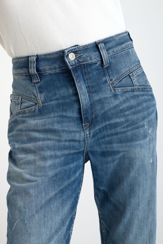 Jeans 400/60 girlfriend Thil taille haute destroy bleu N°4