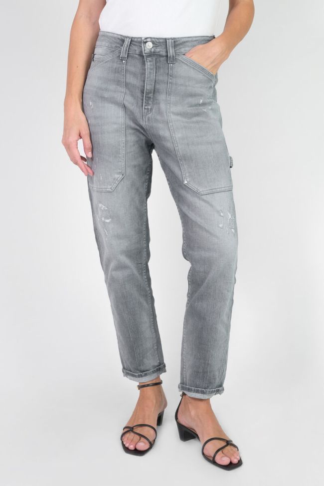 Jeans 400/60 girlfriend Union high waist destroy grey N°3