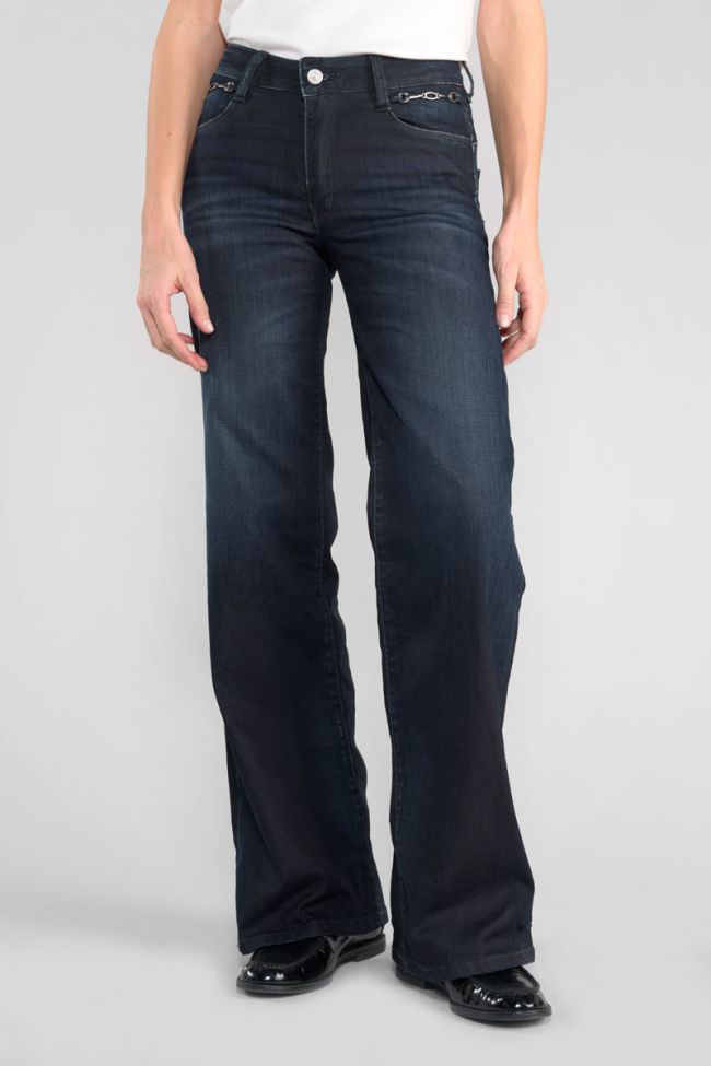 Jeans pulp flare Aglae taille haute bleu-noir N°2