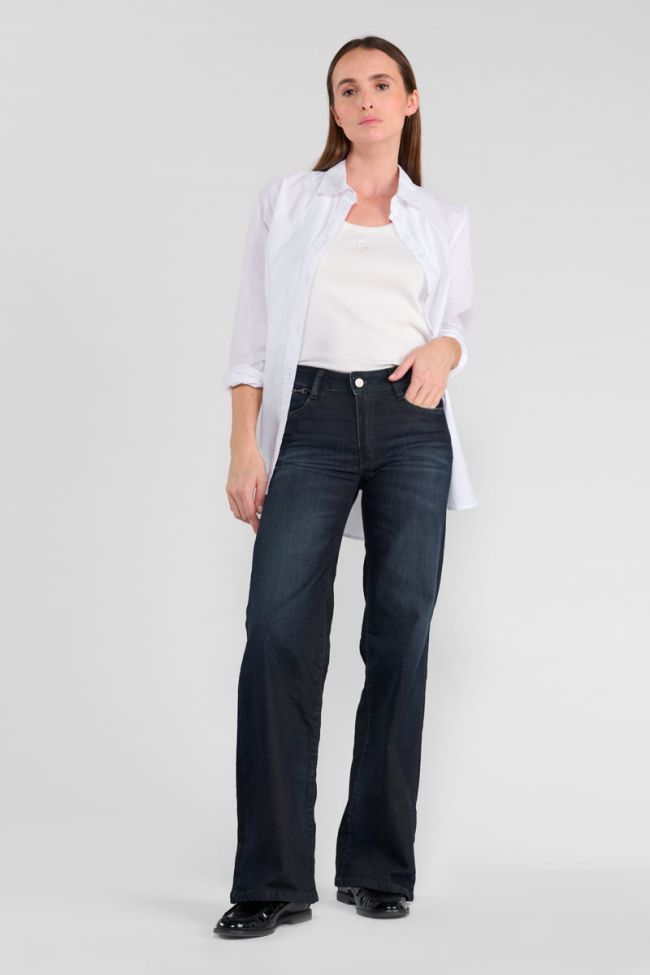 Jeans pulp flare Aglae taille haute bleu-noir N°2