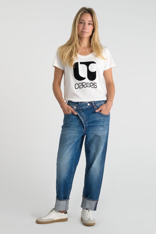 Jeans loose Cosy 7/8th blue N°4