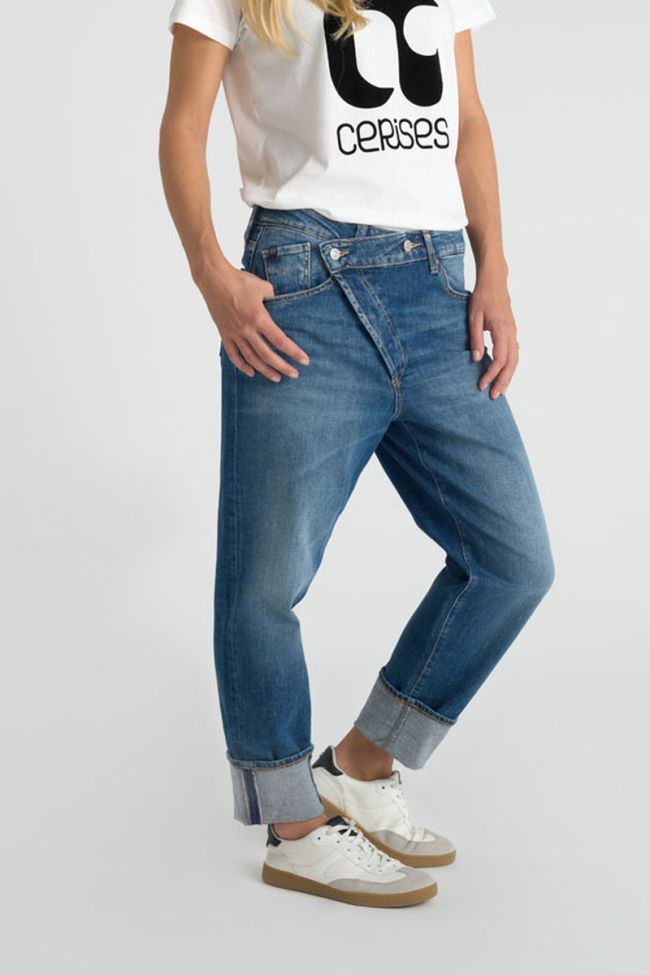 Jeans loose Cosy 7/8th blue N°4