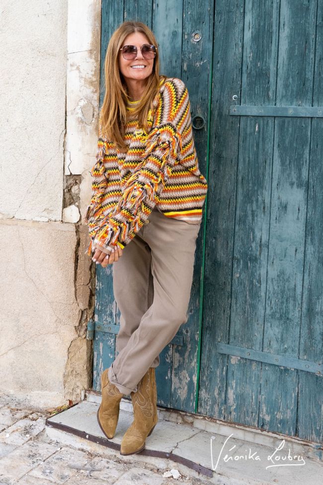 James 400/60 girlfriend by Véronika Loubry high-waisted brown jeans