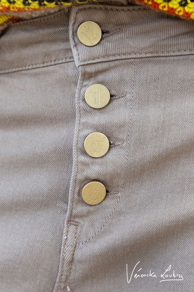 James 400/60 girlfriend by Véronika Loubry high-waisted brown jeans