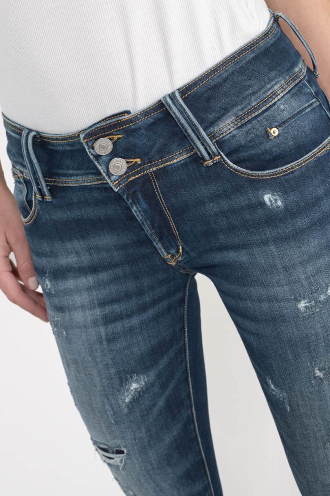 Jeans pulp skinny Okolo 7/8th destroy blue N°2