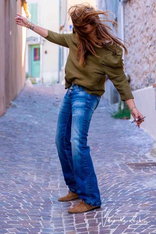 Patricia flare by Véronika Loubry blue jeans N°2