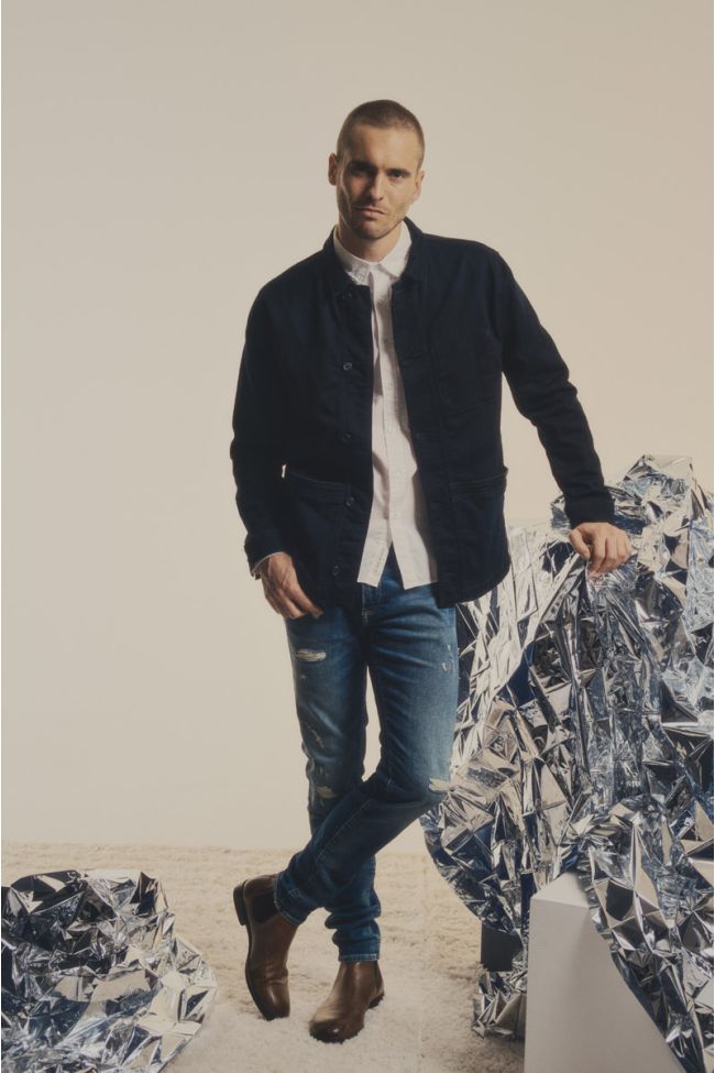 Jeans jogg 700/11 adjusted destroy bleu N°3