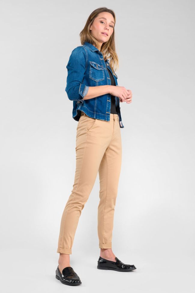 Dyli6 beige chino trousers