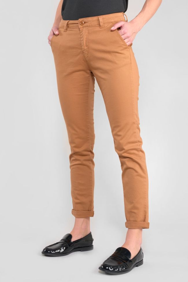 Dyli6 camel chino trousers