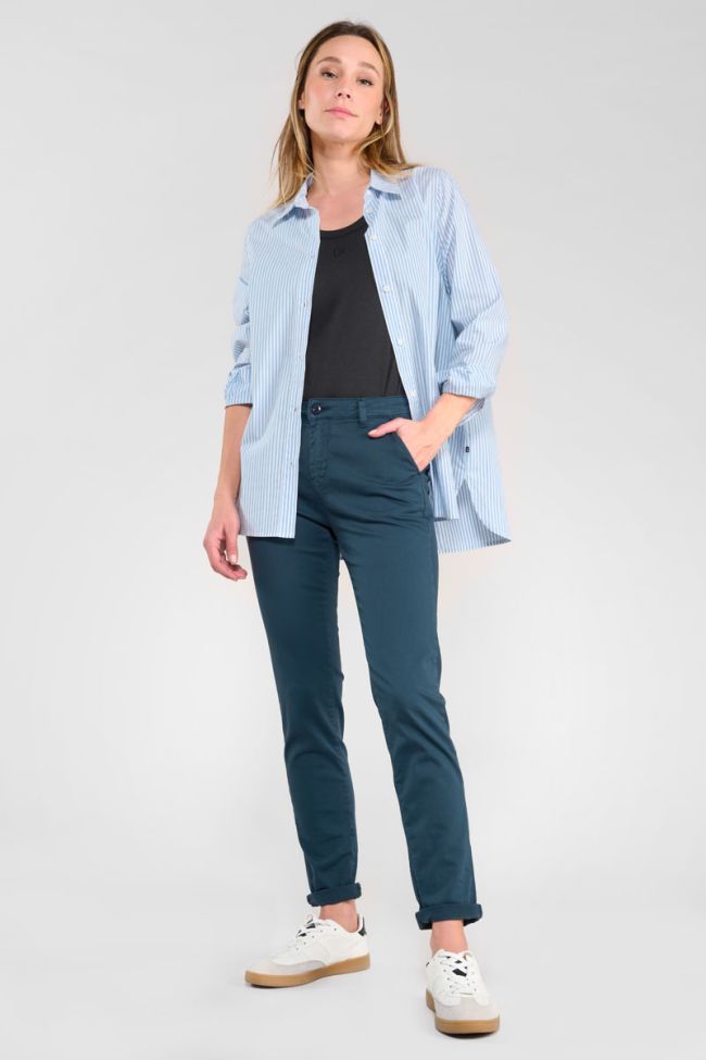 Dyli6 navy blue chino trousers