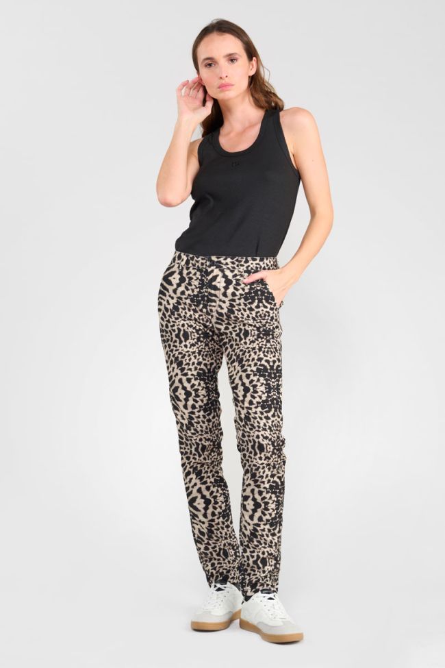 Rodin animal print chino trousers
