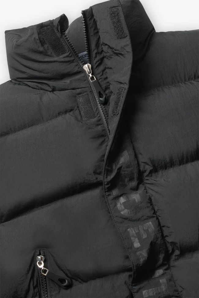 Nazerbo black sleeveless down jacket