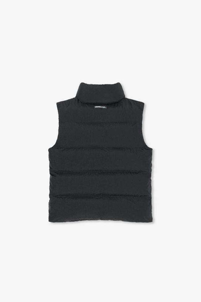 Nazerbo black sleeveless down jacket