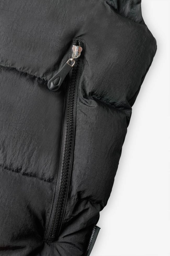 Nazerbo black sleeveless down jacket
