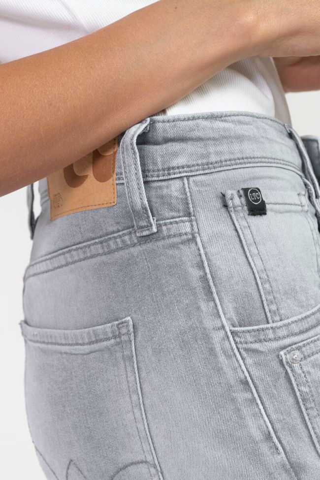 Jeans 400/28 loose Carlino high waist destroy grey N°3